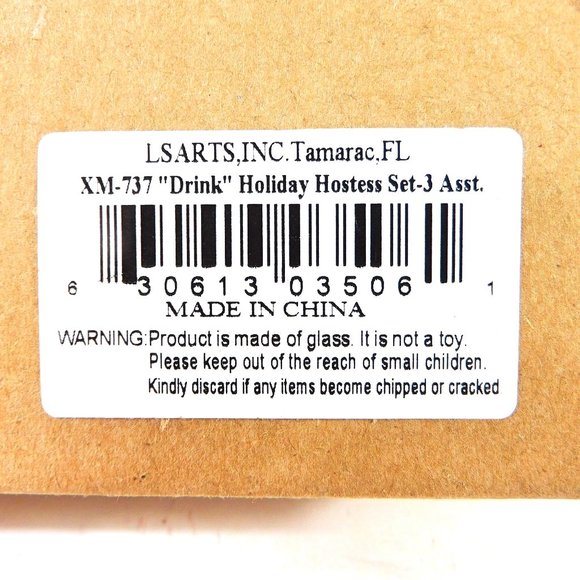 New Holiday Wine Set Hostess Gift Santa Bottle Stopper Charms Napkins - Picture 6 of 6